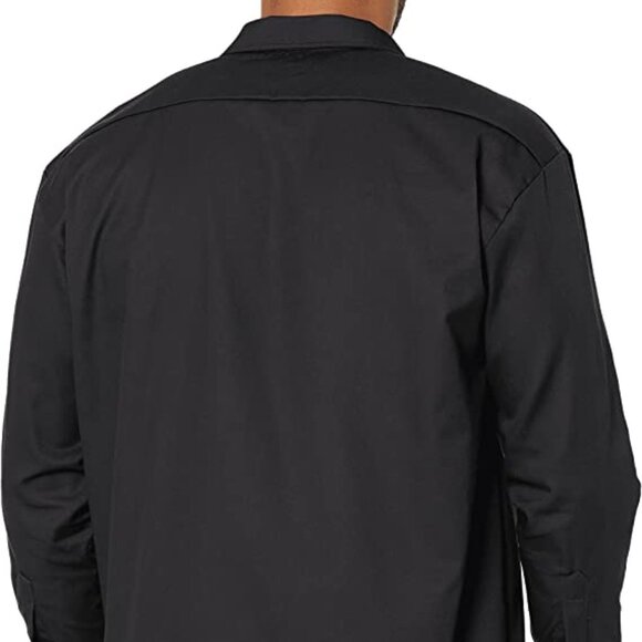 New Dickies Relax Fit 574 Long Tail Work Shirt Men's Size XL Black Easy Care - Picture 7 of 12